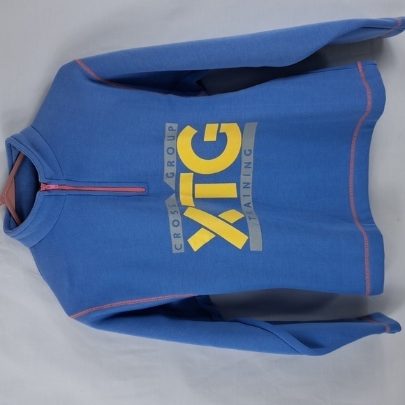 NWT Puma XTG training 1/4 zip pullover Women's Med periwinkle & pink sweatshirt - Picture 1 of 5